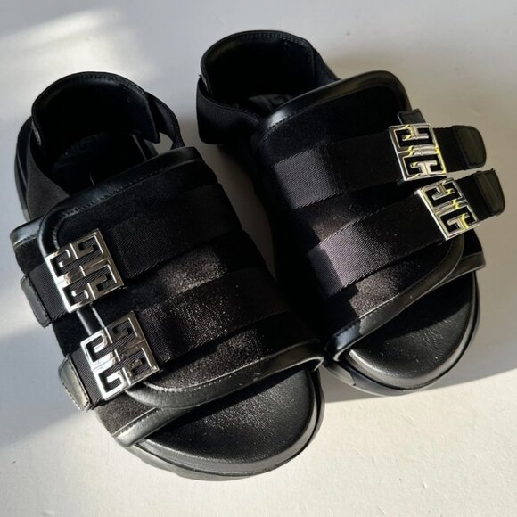 NIB*GIVENCHY SLINGBACK MARSHMALLOW SANDALS *BRAND NEW & BOX & 2 LOGO SHOE BAGS - Picture 6 of 8